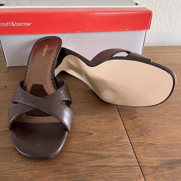 croft & barriw sandals, size 61/2, brown - Picture 4 of 5